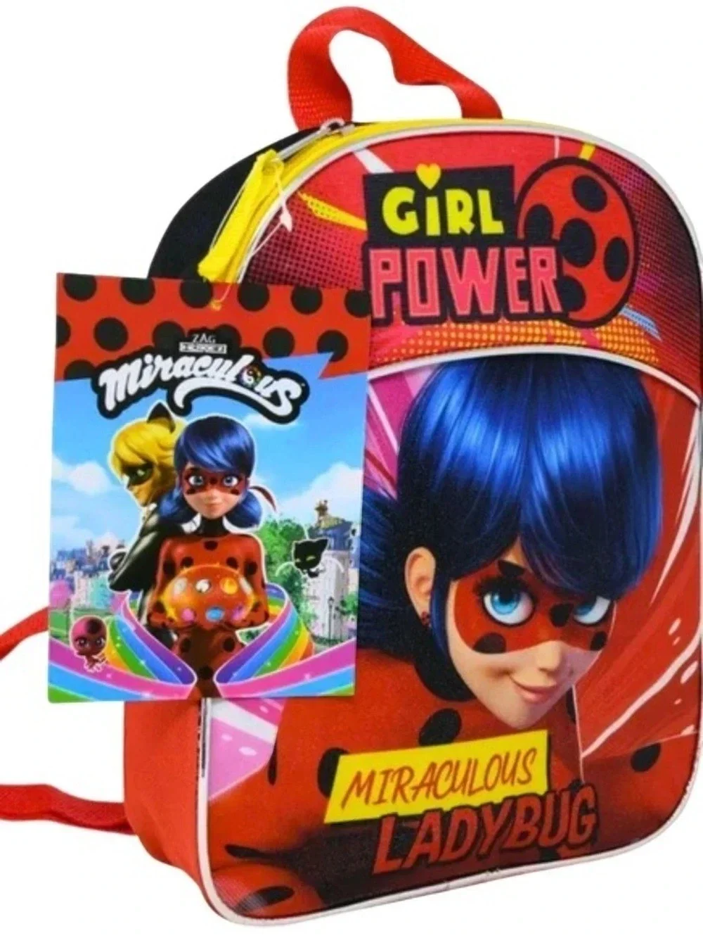 Miraculous Ladybug 16” Backpack Girls School Bag – Red, Blue & Yellow